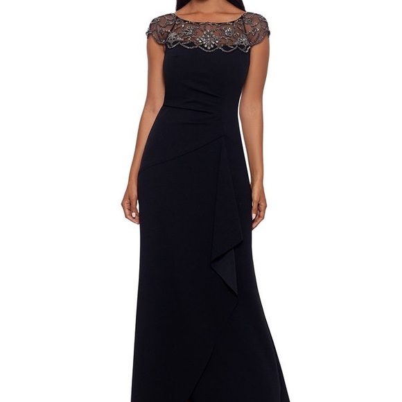 Xscape Black Embellished Gown - Picture 1 of 11